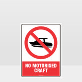 Customized Safety Signs,Prohibition No Motorised Craft Sign